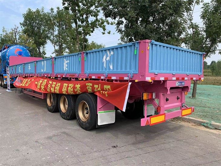 3 Axles Side Wall Semi Trailer